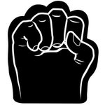 Foam Fist Hand - Black