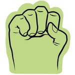 Foam Fist Hand - Lime