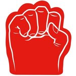 Foam Fist Hand - Red