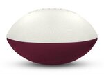 Foam Footballs - 3" Long - White Top - White/Maroon