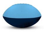 Foam Footballs 4" Long - Color Top - Lt Blue/Navy