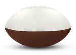 Foam Footballs 4" Long - White Top - White/Brown