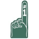 Foam Hand #1 - 16" - Dark Green