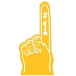 Foam Hand - 18" - Athletic Gold