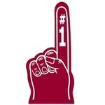 Foam Hand - 18" - Maroon