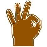 Foam OK Hand - Brown