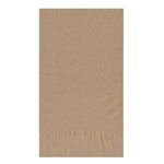 Foil Stamped 1-Ply Kraft 1/8 fold Dinner Napkin - Kraft