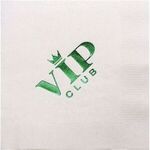 Buy Foil Stamped White 3-Ply Beverage Napkins 5"X5"