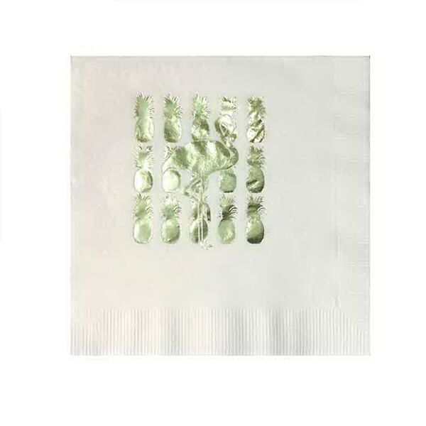 Main Product Image for Foil Stamped White 3-Ply Luncheon Napkins USA Made