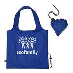 Foldaway Tote Bag With 100% RPET Material - Royal Blue