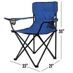 Folding 600D Polyester Travel Chair - Adult Size -  