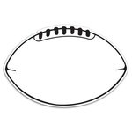 Football Car Sign Magnet - Blank