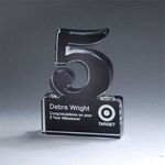 Freestanding 5 Year Anniversary Award - Black