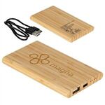 Buy Custom Printed FSC(R) Bamboo 5000mAh Type-C Power Bank