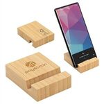 Buy Custom Printed FSC(R) Bamboo Bloc Phone Stand