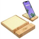 FSC® Bamboo Sticky Note Dispenser with Phone Holder -  