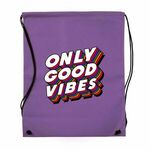 Full Color Drawstring Cinch up Backpack -