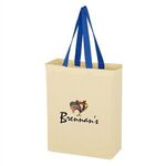 Full Color Natural Cotton Canvas Tote Bag -  