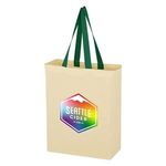 Full Color Natural Cotton Canvas Tote Bag -  