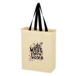 Full Color Natural Cotton Canvas Tote Bag -  