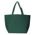 Full Color Non-Woven Shopper Tote - Hunter Green