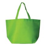 Full Color Non-Woven Shopper Tote - Lime Green