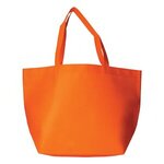 Full Color Non-Woven Shopper Tote - Orange