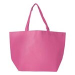 Full Color Non-Woven Shopper Tote - Pink