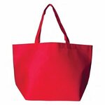 Full Color Non-Woven Shopper Tote - Red