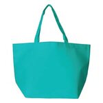 Full Color Non-Woven Shopper Tote - Teal