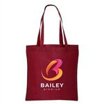 Full Color Non Woven Tote Bag - Burgundy