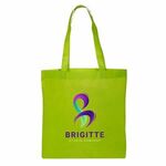 Full Color Non Woven Tote Bag - Lime Green