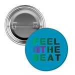 Full Color Pin Back Button - Silver