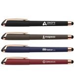 Buy Custom Printed Gazelle Gel Softy Rose Gold Pen w/ Stylus