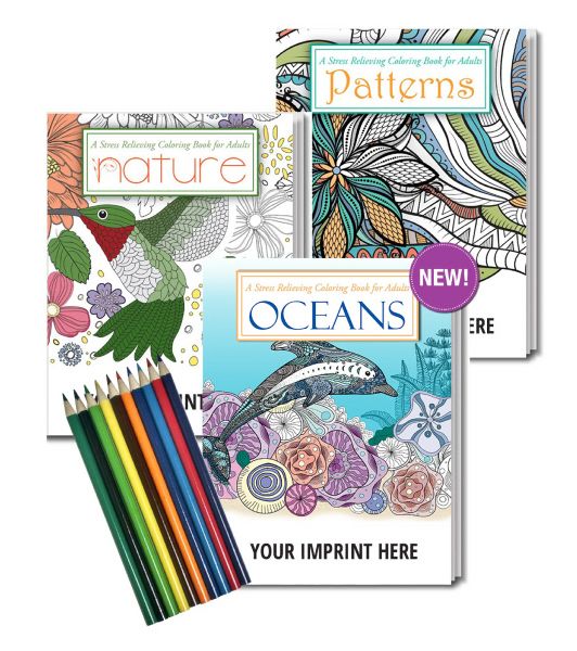Main Product Image for Gift Pack Coloring Book For Adults, Colored Pencil Set USA Made