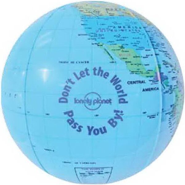Main Product Image for Custom Printed Globe Beach Ball - Blue 12"