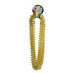 Gold 33" 12mm Bead Necklaces -  