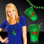 Green Shot Glass Medallion