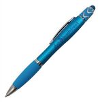 Halcyon® Silhouette Spin Top Pen with Stylus - Bright Blue