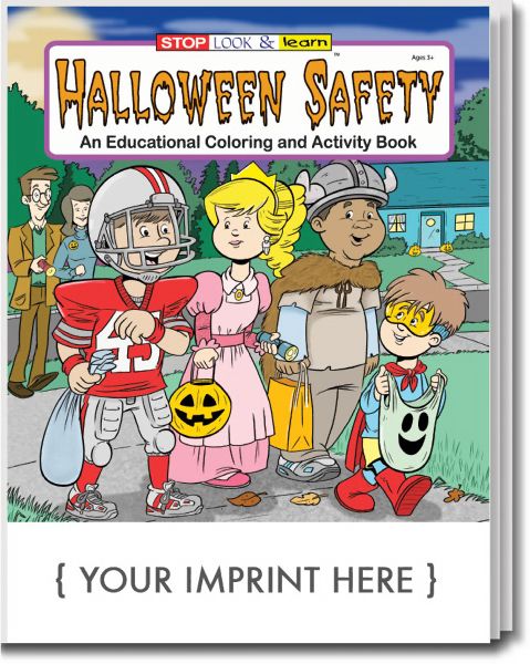 Main Product Image for Halloween Safety Coloring And Activity Book USA Made