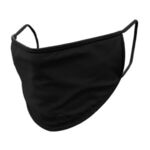 Handy Band 3-Layer Cotton Blend Face Mask - Black