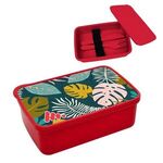 Harvest Lunch set With Full Color Lid - Red