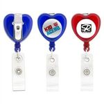 Buy Heart-Shaped Retractable Badge Holder