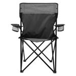 HEATHERED FOLDING CHAIR WITH CARRYING BAG -  