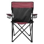 HEATHERED FOLDING CHAIR WITH CARRYING BAG -  