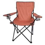 HEATHERED FOLDING CHAIR WITH CARRYING BAG -  