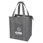 HEATHERED NON-WOVEN COOLER TOTE BAG -  