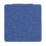 Heathered Square Mirror - Heather Blue