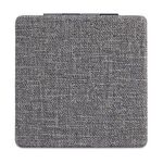 Heathered Square Mirror - Heather Gray