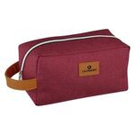 Heathered Toiletry Bag - Wine